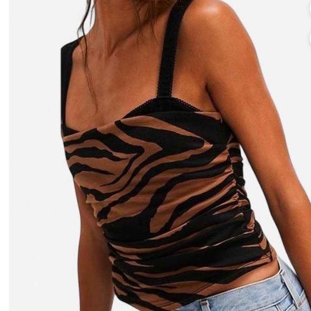 Free people 2 Tone Printed Tank